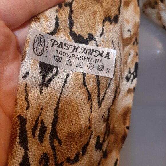 3/$20 TANGREN 100% Pashmina Scarf Python Snake Print Fringed Wrap Shawl - Picture 11 of 12